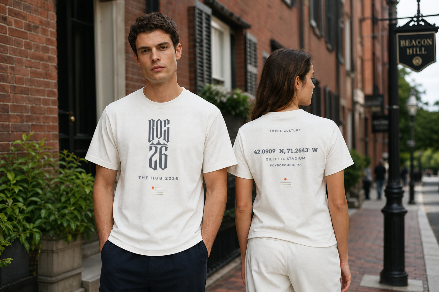 BOS26 Boston “The Hub 2026” Tee — World Cup Host City Series